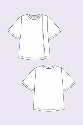 Snitmønster til Anneli double layer front dress & tee