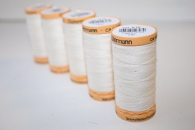 Råhvid ritråd i bomuld