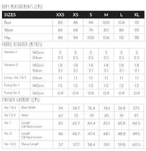 Snitmønster til Blazer \'Bellatrix\' fra Papercut Patterns