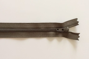 YKK armygrøn lynlås 14 cm.