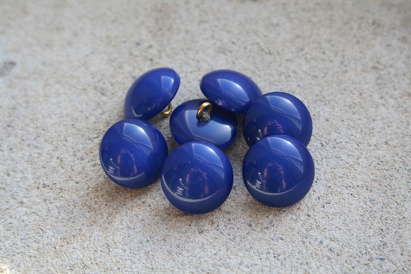 Kobolt blå øjeknap