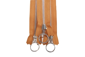 Okkergul YKK lynlås 25 cm.