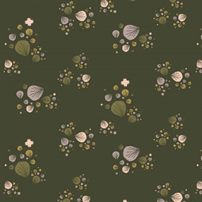 Bomuld fra Cotton & Steel 'Seedling Topsoil'