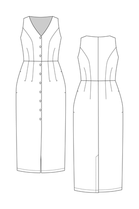 Symønster til kjole og vester \'Asteri\'