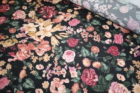 Blomstret viscose crepe