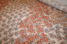 Blomstret viscose crepe
