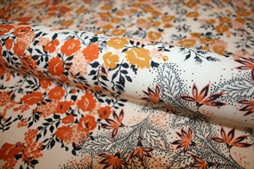 Blomstret viscose crepe