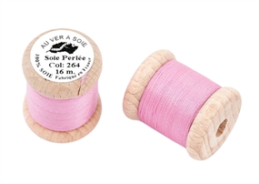 Lyserød knaphulssilke