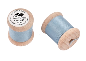 Lyseblå knaphulssilke