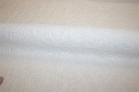 Hvid broderie anglaise i bomuld