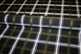 Jacquardvævet bomuld med tern