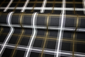 Jacquardvævet bomuld med tern