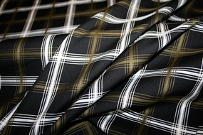 Jacquardvævet bomuld med tern