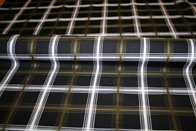 Jacquardvævet bomuld med tern