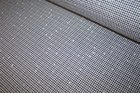 Vævet bomuldsstof med tern