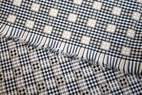 Bomuld med tern i vævningen \'Texas Stella IIII\'