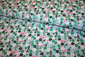 Cotton + Steel bomuld med små blomster