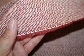 Sildebensvævet bomuld med uld