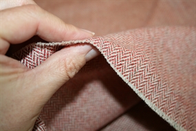 Sildebensvævet bomuld med uld