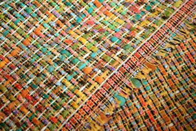 Multifarvet Chanel bouclé stof