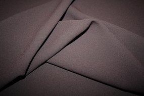 Chokoladebrun crepe sablé viskoseblanding