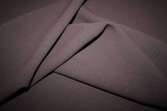 Chokoladebrun crepe sablé viskoseblanding