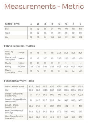 Symønster til shorts og bukser \'Tula\' fra Papercut Patterns