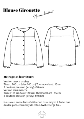 \'Girouette\' bluse symønster