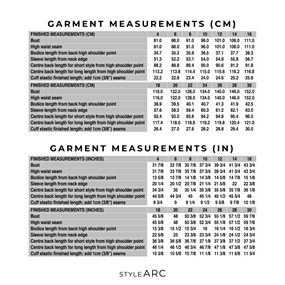 Symønster til kjole \'Hope Woven Dress\' fra StyleArc