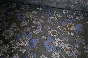 Blomstret jacquard med lurex