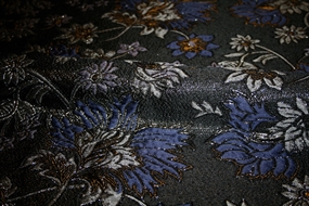 Blomstret jacquard med lurex