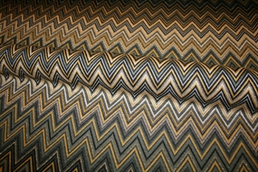 Punto jersey med zig-zag mønster