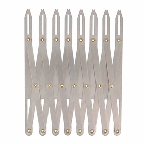 Bohin knaphulslineal i aluminium