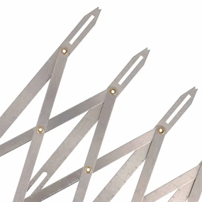 Bohin knaphulslineal i aluminium