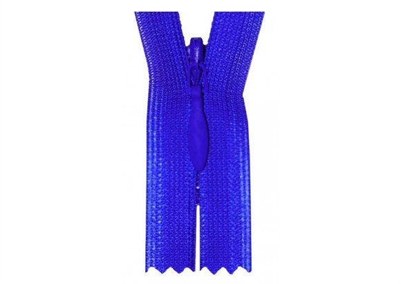Kobolt blå YKK lynlås 60 cm.