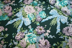 Liberty silke crepe de chine \'Bow Bouquet\'