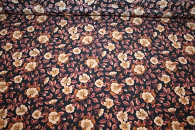 Liberty silke crepe de chine \'Embroidered Botanical\'