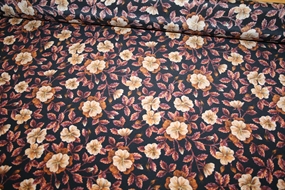 Liberty silke crepe de chine \'Embroidered Botanical\'