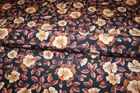 Liberty silke crepe de chine 'Embroidered Botanical'