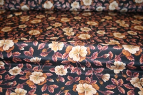 Liberty silke crepe de chine \'Embroidered Botanical\'