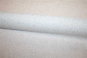 Hvid bomuld med tone-i-tone print fra Liberty