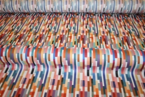 Liberty bomuldsstof med farveblokke \'Maksimus\'