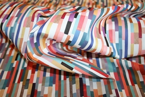 Liberty bomuldsstof med farveblokke \'Maksimus\'