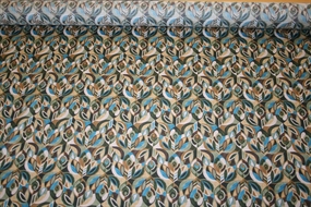 Liberty bomuldsstof med påfuglefjer \'Jewelled Peacock\'