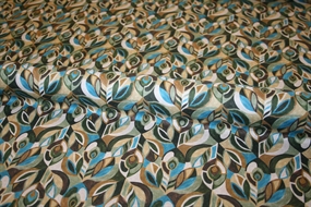 Liberty bomuldsstof med påfuglefjer \'Jewelled Peacock\'