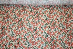 Liberty stof bomuldspoplin med små blomster \'Vigers\' Vine\'