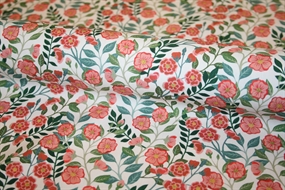 Liberty stof bomuldspoplin med små blomster 'Vigers' Vine'