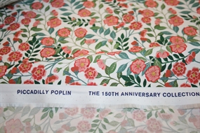 Liberty stof bomuldspoplin med små blomster \'Vigers\' Vine\'