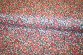 Blomstret Liberty stof 'Sandra Spring'