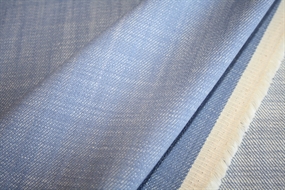 Lyseblå bomulds denim